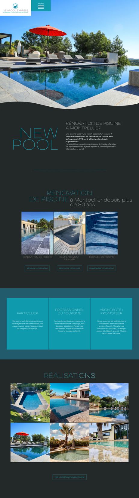 Refonte du site internet de NewPool Express